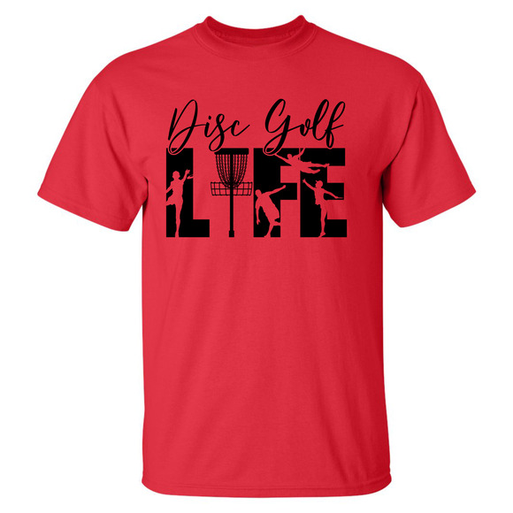 Disc Golf T Shirt DISCGOLF LIFE Discgolfer Discgolfing Shirt - Picture 12 of 16